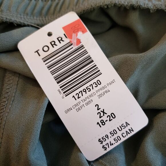 Torrid Crepe Taper Legged Pants Sz 2X - Picture 8 of 8